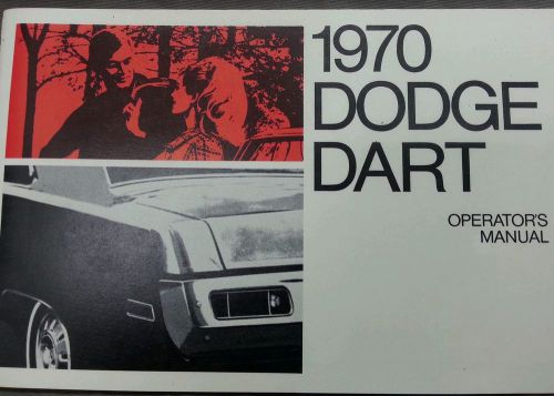 1970 dodge dart owners operators manual oem booklet original