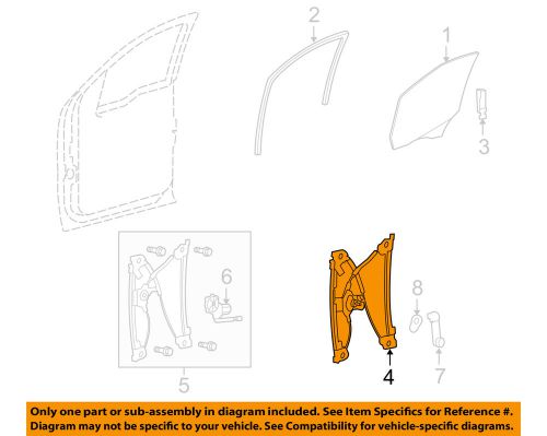 Ford oem 11-14 f-150 front door-window regulator bl3z1523200e