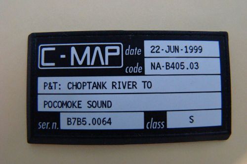 C-map chart card for p&amp;t: choptank river to pocomoke sound