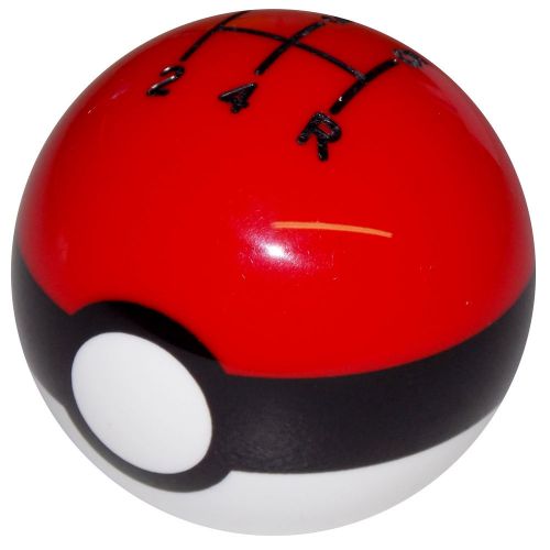 Pokemon poky red white 5 speed shift knob m12x1.25 thread