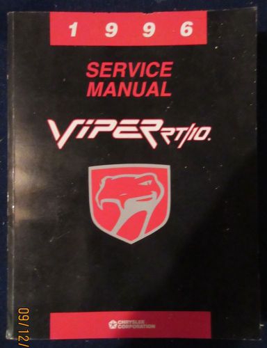 1996 dodge viper (sr) all rt/10 service manual