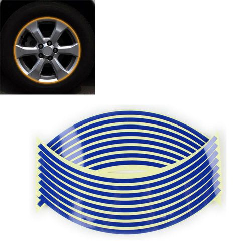 16pcs motorcycle car wheel hub rim tape stripe decal sticker