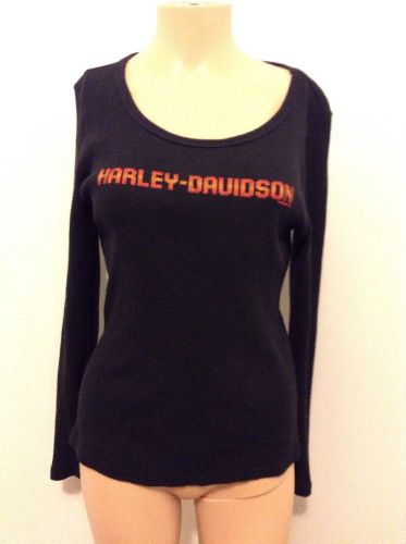 Harley davidson women&#039;s multicolor long sleeve shirt extra large xl