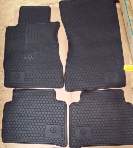 2003-08 mercedes benz w211 e-class oem floor mats all weather front rear black