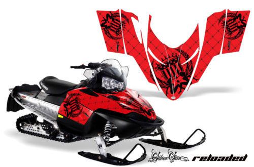 Amr racing polaris snowmobile sled graphic wrap kit shift,assault, ho rmk dragon