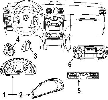 Mercedes-benz 2095403311 genuine oem cluster assy