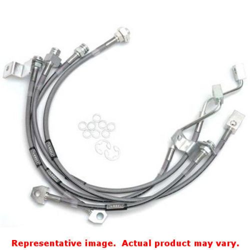 Russell 696490 russell street legal brake line assembly front / rear fits:ford