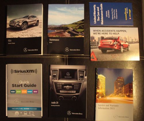 2015 15 mercedes-benz gla owner&#039;s manual book gla250 new