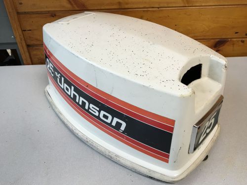 Early 80s johnson 25 hp 2 stroke 2 cylinder hood top cowl cover freshwater mn