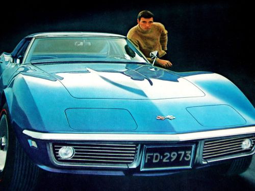1968 chevy corvette original ad-poster/print/sign-350/427/v8 engine/block/1969