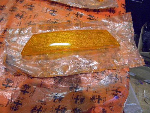 Alfa romeo spider amber front left turn light signal lens 70-82  - nos