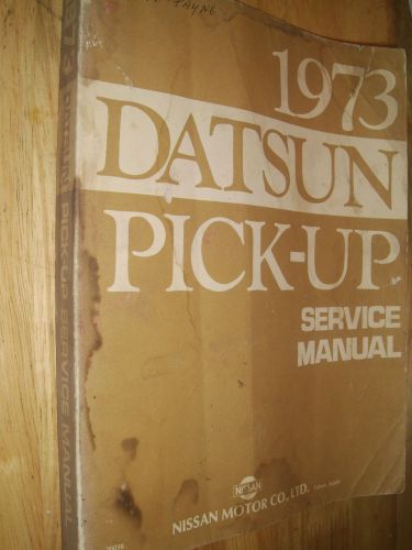 1973 datsun pickup shop manual original service book!