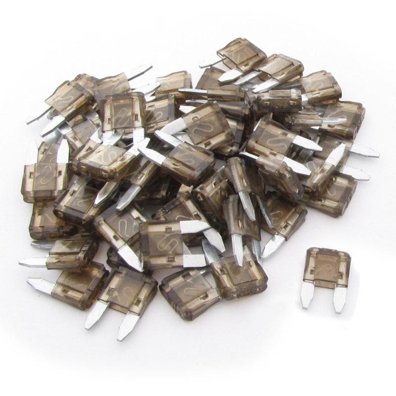 72 pcs 7.5a small size blade fuses coffee color for vehicle car auto