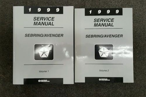 1999 chrysler sebring / dodge avenger factory service manuals  (2 volume set)