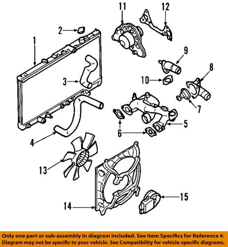 Mitsubishi oem 00-05 eclipse-fan shroud mr373149