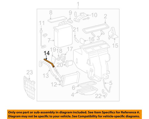 Toyota oem 99-03 solara 3.0l-v6 evaporator heater-water pipe 8715606040