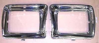 Chrome headlight headlamp door set 1978 1979 ford pickup truck &amp; bronco