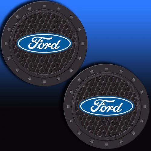 2 pc ford cup holder coasters