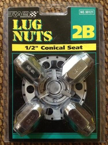 New tapered lug nuts 1/2" conical seat no. 90121 rally 2b 1/2-20 qty - 4