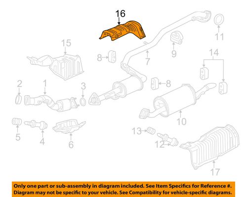 Honda oem 10-14 insight 1.3l-l4 exhaust-heat shield 74602tm8a00