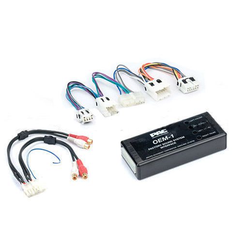 Pac preamplifier adapter aoem-nis2 infiniti nissan 1994-2007 4 channel rca