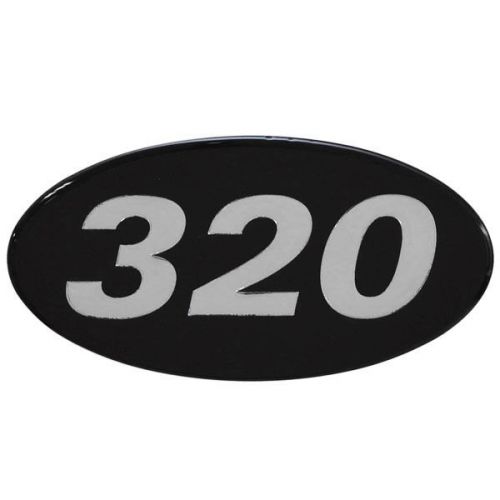 Rinker boats 320 silver black 218700 oem 6 1/2&#034; vinyl marine decal (single)