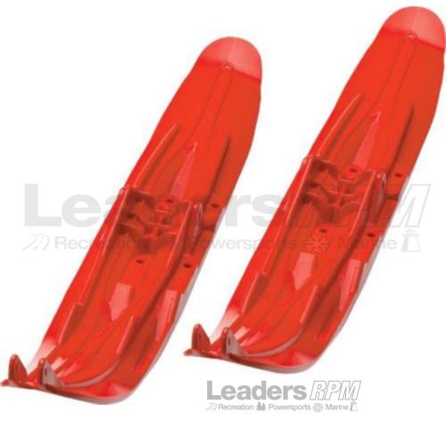 Ski-doo new oem viper red rh &amp; lh pair pilot 5.7 dual runner lightweight plastic