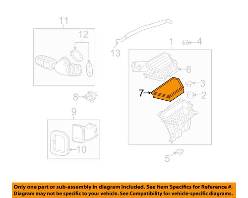 Chevrolet gm oem 10-15 camaro engine-air filter 92196275