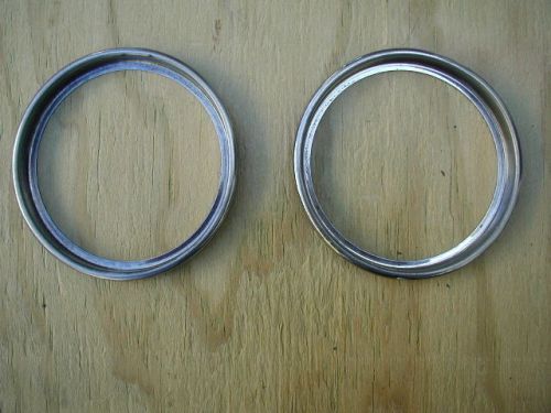 Kawasaki 500 mach 3 iii h1 h2 4 iv triple bezel trim rings speedo &amp; odom 1973