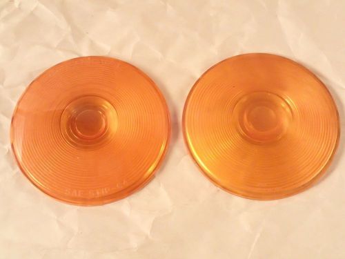 Lot of 2 amber lamp lenses, grote 217 &amp; arrow 20016, &#039;unused&#039;,  sae stip-64