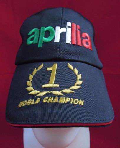 Aprilia world champion cap embroidery aprilia logo hat adjustable size free ship