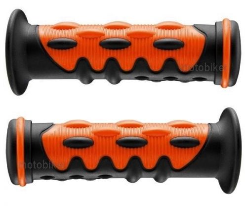 Yamaha atv raptor 450 550 660 700 yfz orange knobby handlebar bar gel hand grips