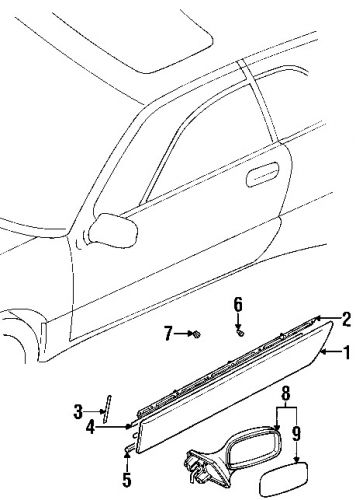 Subaru 91032pa730 genuine oem glass