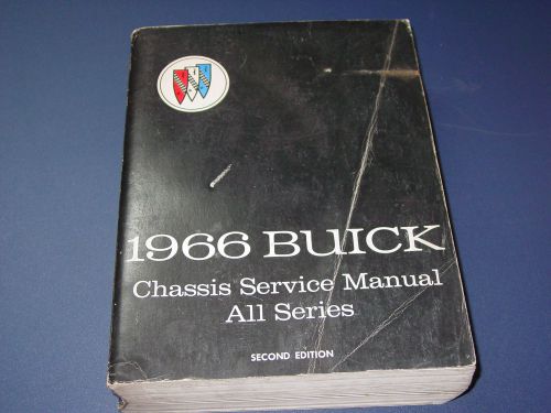 Factory 1966 buick chassis service manual second edition (1965)