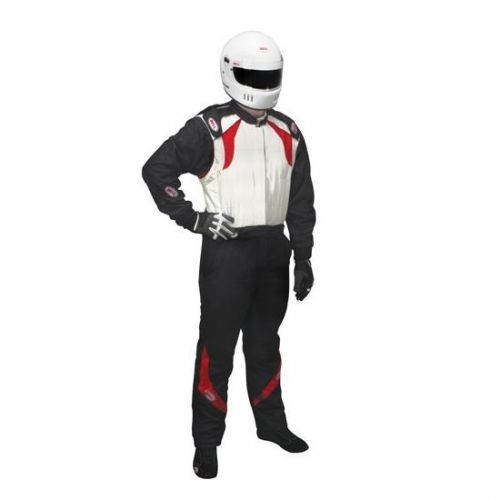 Bell vision ii nomex racing suit sfi 3.2a/5, black/white, us mens, size small