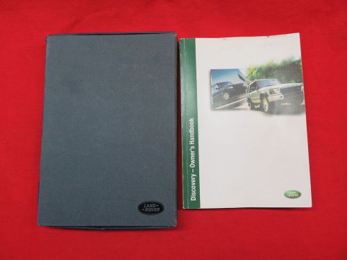 2002 land rover discovery owners manual guide book