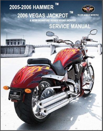 Victory hammer / vegas jackpot motorcycle service repair workshop manual cd