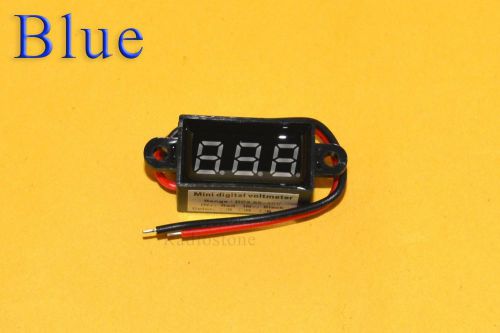 Car motorcycle dc 3.5-30v led display digital voltage voltmeter waterproof blue