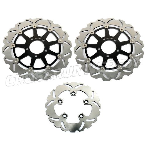 Front rear brake discs rotors for suzuki gsxr600 gsxr750 96 03 gsxr1000 01 02