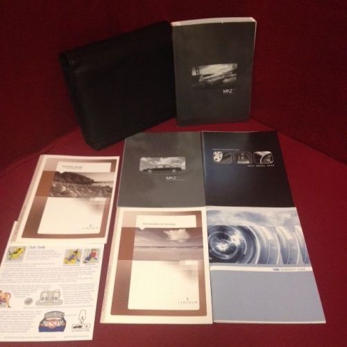 2007 lincoln mkz oem owners manual set with service guide, quick start and case