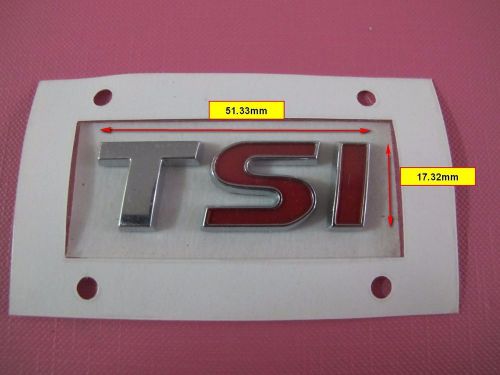 Tsi rear emblem badge logo sticker for vw golf tiguan jetta passat tiguan polo