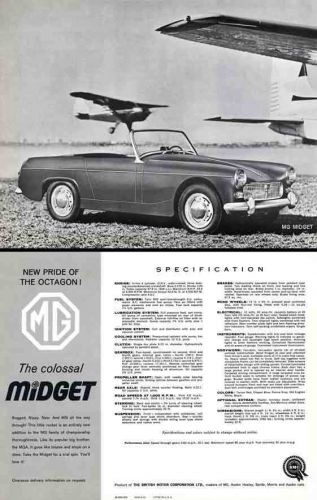 Mg midget (c1961) - the pride of the octagon! the colossal midget