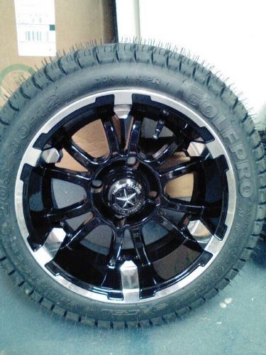 12x6.5&#034; fairway alloys fa132 sixer wheel w/ 205/30-12 tire assembly