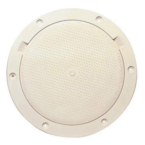 Beckson 8 non-skid pry out deck plate beige 8.5 cutout