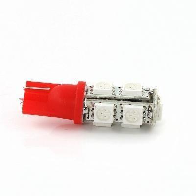 T10 5050 bulb wedge car 9-led red light new - 2pcs - free shipping - red