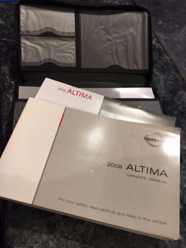 2008 nissan altima owners manual with case