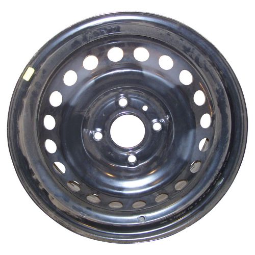 Oem remanufactured 16x6.5 steel wheel, rim flat black full face painted - 62473