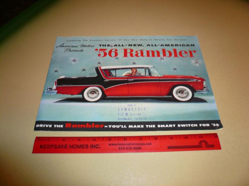 1956 rambler american motors sales brochure - vintage
