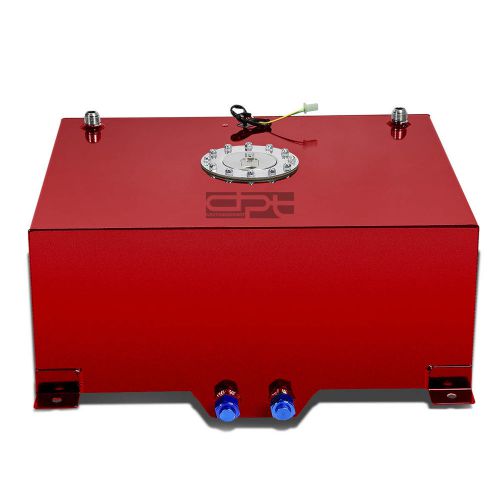 20 gallon/76l lightweight red coat aluminum race fuel cell tank+level sender