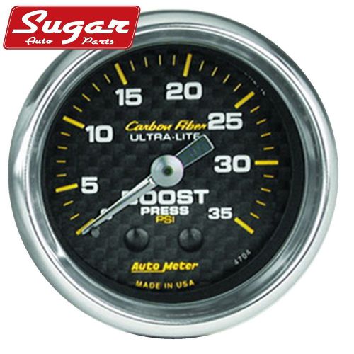 Auto meter 4704 carbon fiber; mechanical boost gauge